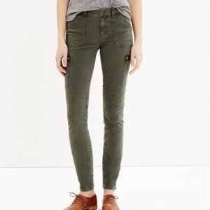 Madewell skinny ankle zip cargo pants 27 NWT